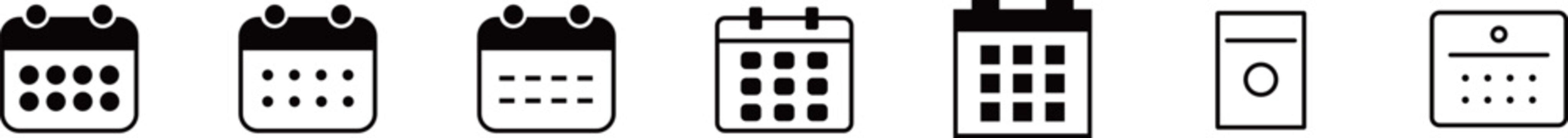 カレンダー アイコン / Calendar Icon &ndash; 日付・スケジュール・予定管理デザイン
