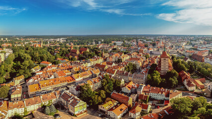 Widok z lotu ptaka na Olsztyn. © Janusz Lipiński