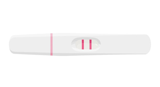 Positive Pregnancy Test Result: Two Pink Lines Indicate Conception