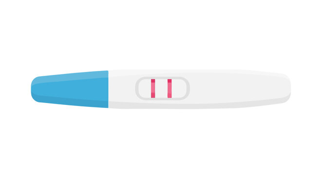 Positive Pregnancy Test, Two Pink Lines, Medical Diagnostic Tool