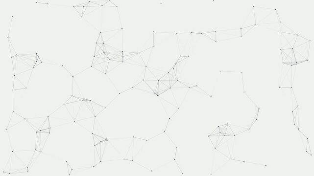 Minimalist Grey Plexus Network Seamless Loop 4k Light Background