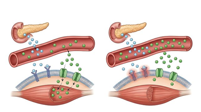Insulin Resistance Metabolic Disorder Illustration