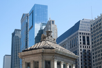 Obraz premium Downtown and Around Chicago Rivers