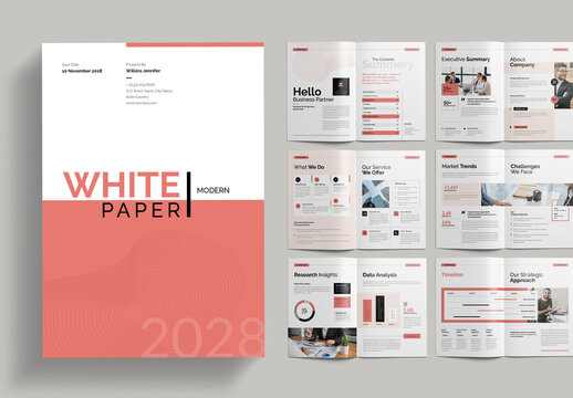 Modern White Paper Template