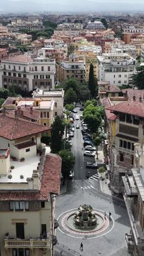 Roma, il quartiere Copped&egrave; visto dall'alto.
Vista aerea del famoso quartiere copped&egrave; di Roma.