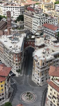 Roma, il quartiere Copped&egrave; visto dall'alto.
Vista aerea del famoso quartiere copped&egrave; di Roma.