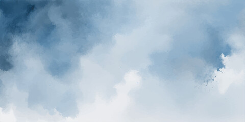 A vibrant blue summer sky is filled with fluffy white cumulus clouds and a light drift of smoke as the sun shines bright high in the clear atmosphere © RD Visuals