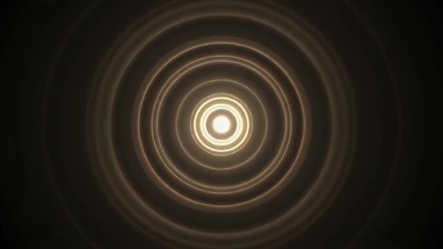Dim Circular Pulse Radiating Outward Then Collapsing Inward