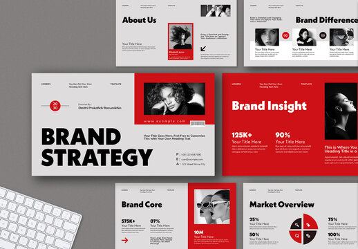 Brand Strategy Presentation Template Layout
