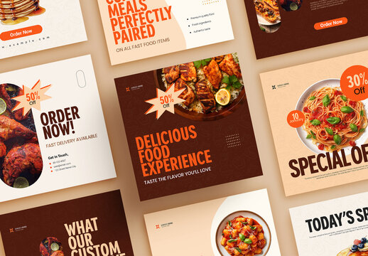 Fast Food Social Media Post Template