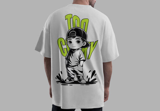 Urban Style Kids Tshirt Design with Cute Cartoon Boy