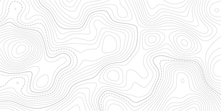 Topography contour map with grid. Vector relief map.
The concept of a conditional geography scheme and the terrain path. Ultra wide. Map vector terrain Illustration. 
