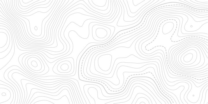 Topography contour map with grid. Vector relief map.
The concept of a conditional geography scheme and the terrain path. Ultra wide. Map vector terrain Illustration. 
