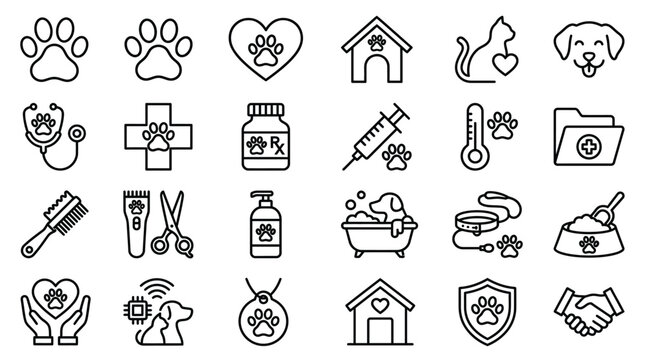 set of heath care icon vector