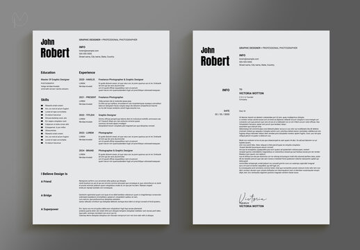 Minimal Resume Layout