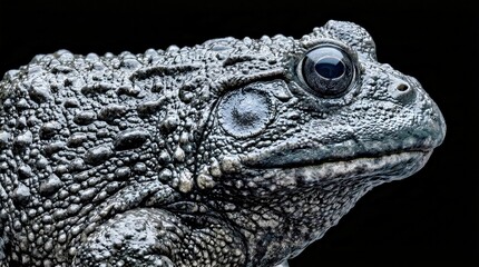 Fototapeta premium Bullfrog Head Profile Professional Commercial Visual Concept High Resolution Creative Asset for Marketing Editorial and