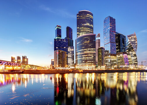 Russia - Moscow skyline, Modern International Bussinec Center