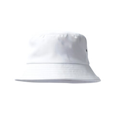 Fototapeta premium White bucket hat isolated on white background