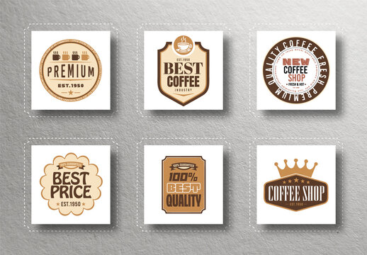 Badge Coffee Shop Logos Collection