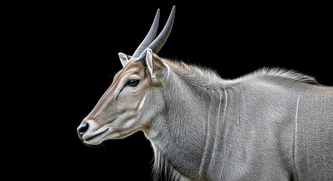Elusive Eland Portrait Wildlife Photography for Editorial Use and Nature Conservation Branding Projects