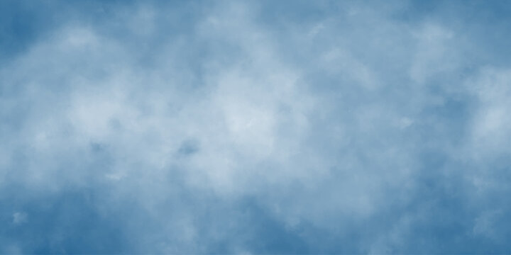 Blue gradient watercolor background blue sky and white clouds white soft cloud texture on blue sky background, soft blue and white watercolor wash texture background.