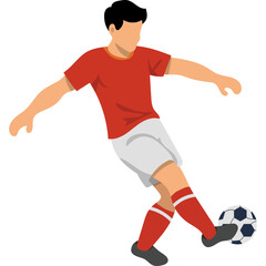 Obraz premium Football Playing Style Illustration