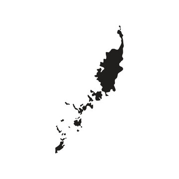 palau map silhoutette Suitable for posters and web icons