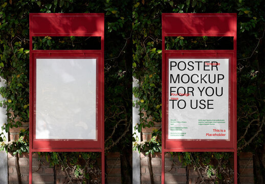 Mockup Of Customizable Vertical Poster