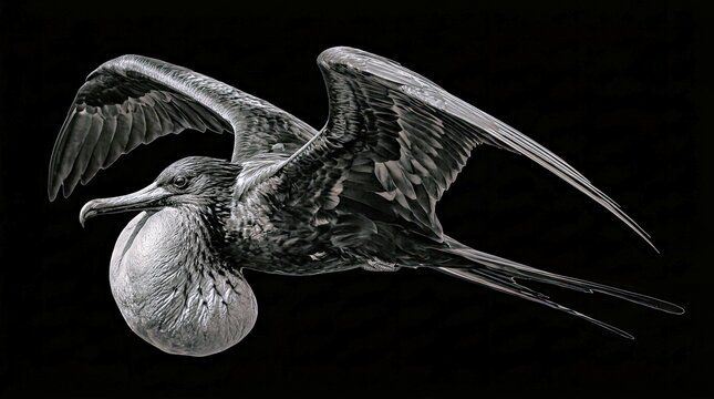 Frigatebird Profile Hooked Professional Commercial Visual Concept High Resolution Creative Asset for Marketing Editorial