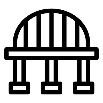 Bridge Infrastructure City Architecture Icon