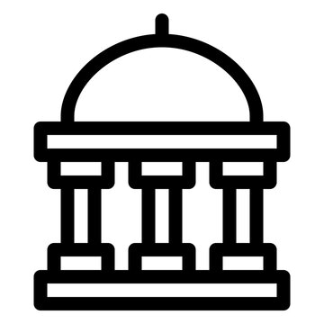 Government Building Courthouse Architecture Icon