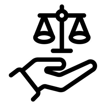 Scales of Justice Legal Law Icon