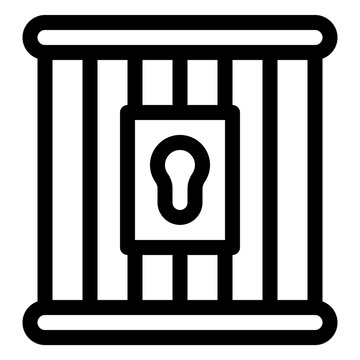 Prison Jail Cell Criminal Law Icon