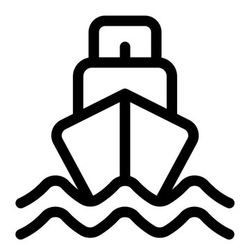 Ferry Passenger Ship Marine Transport Icon