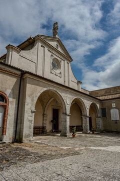 Itri, Lazio. The sanctuary of the Madonna della Civita
