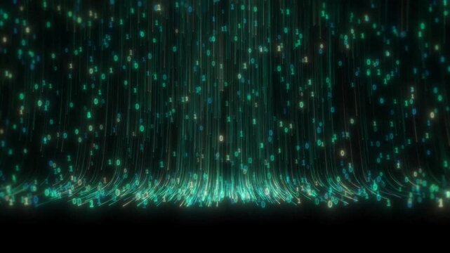 Abstract dynamic cool particle fluid background material