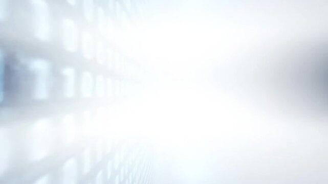 Binary code on curved digital display ideal for tech startups and software commercial themes