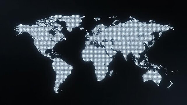 Digital globe with glowing dots ideal for tech startups and software commercial themes