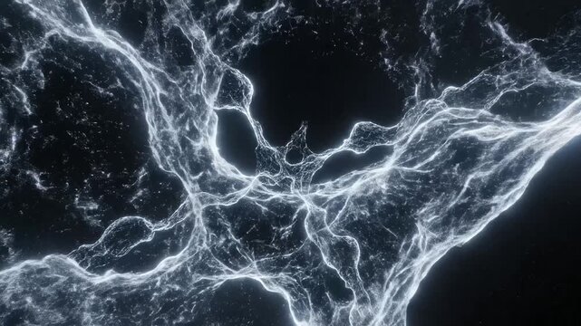 Abstract glowing light patterns on dark background emphasizing sleek aesthetics and strong visual impact