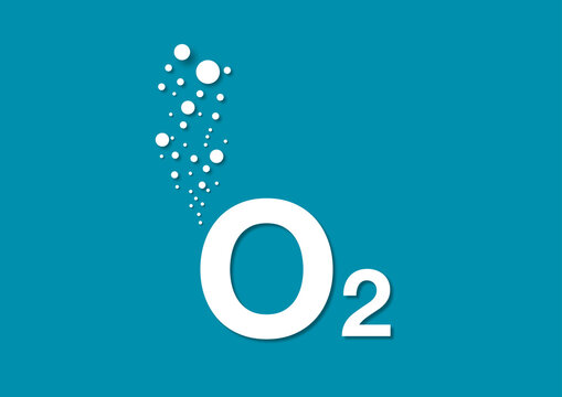 Oxygenated water, conceptual illustration