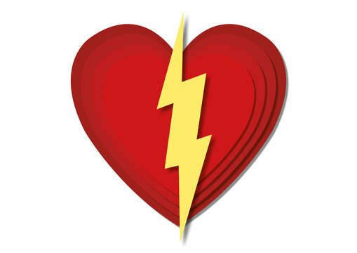 Heart attack, conceptual illustration