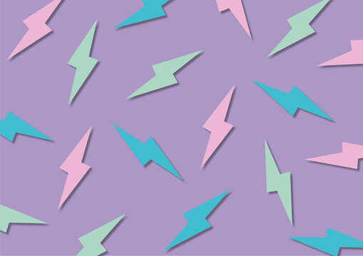 Lightning bolts, conceptual illustration