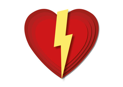 Heart attack, conceptual illustration