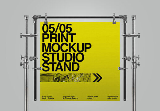 Print Mockup 05 - Studio Stand