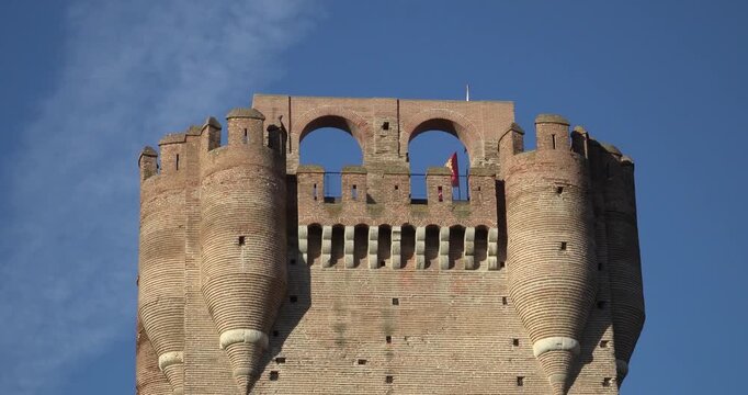 The Castillo de La Mota, an impressive medieval fortress in Medina del Campo in the Spanish province of Valladolid.