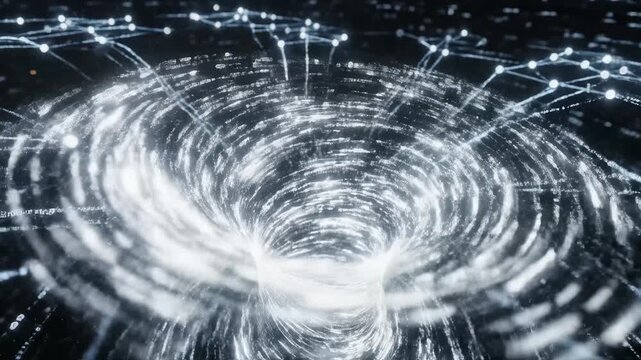 Spiral of Light and Water perfect for UI/UX elements and digital motion graphics