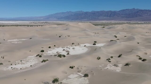 Mesquite dunes panorama - Mesquite Flat Sand Dunes - Death Valley NP, California