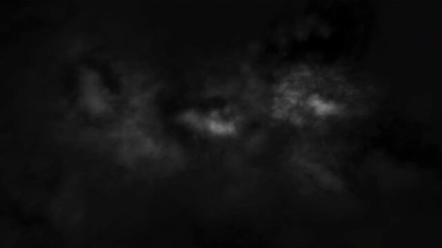 clouds zoom shoot, cloud moving on balck background, flying clouds animation