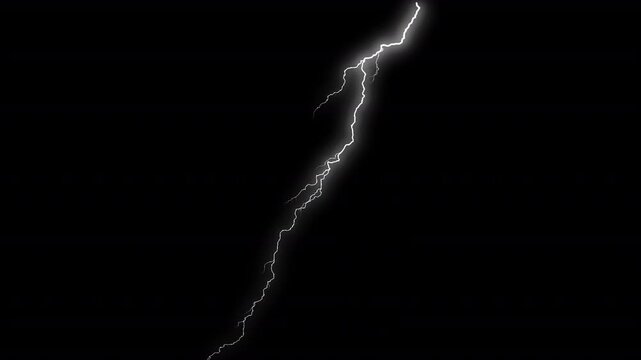 lighting overly video effect Black background screen overlay 4k video effect at night sky light thunder storm light