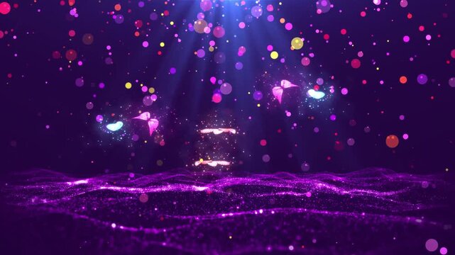 Dreamy butterfly light effect composite material background